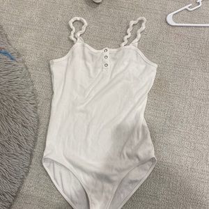 Abercrombie kids white bodysuit size 13/14